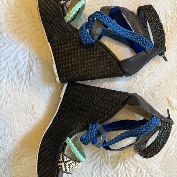 ALDO Platform Sandals Wedge Heels Size 8 - Picture 5 of 5
